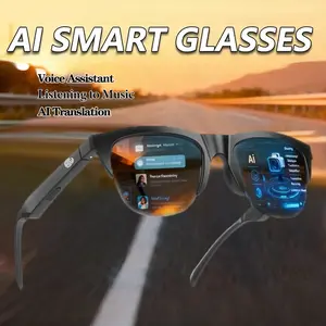 Smart Glasses AI Translation Bluetooth Sunglasses Hands-Free Music & Calls UV Protection Outdoor Sports Headphones for Men Women