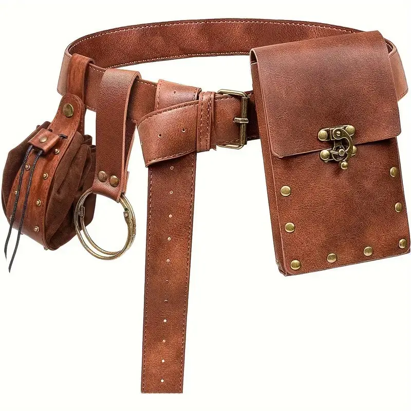Brown Set   Riveted Waist Pack (310g)