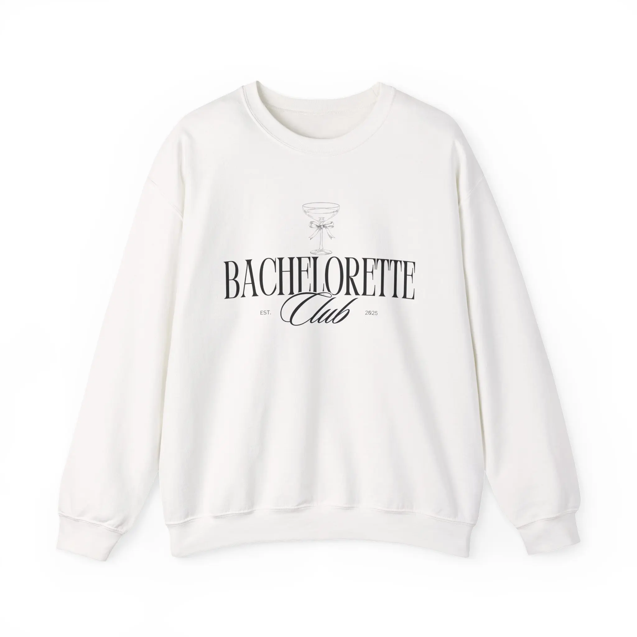 Bachelorette Club Sweatshirt Cozy Unisex Crewneck Fit Casual Cotton Blend for Bridesmaids Engagement Gifts & Wedding Celebrations