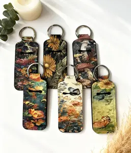 Chapstick Holder Keychain - Sublimated Design for Standard ChapStick & Lip Balm Tubes - Secure Holder for Keys Purse Backpack Diaper Bag - Perfect Gift for Everyday Use