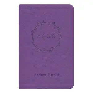 Custom NKJV Purple Study Size Thinline Holy Bible Large Print - Tiktok