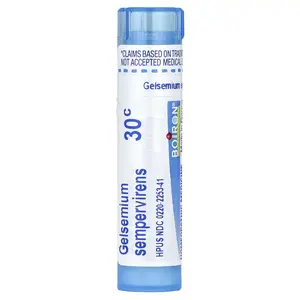 Boiron Gelsemium Sempervirens, 30C, Stress Remedy, Approx 80 Pellets