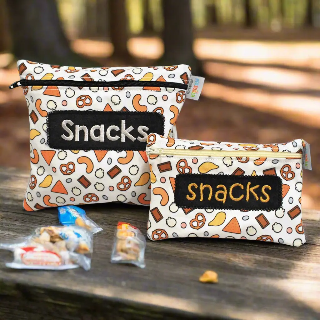 Personalized Snack and Fruit Washable Snack Bag Reusable Lunch bag With Name