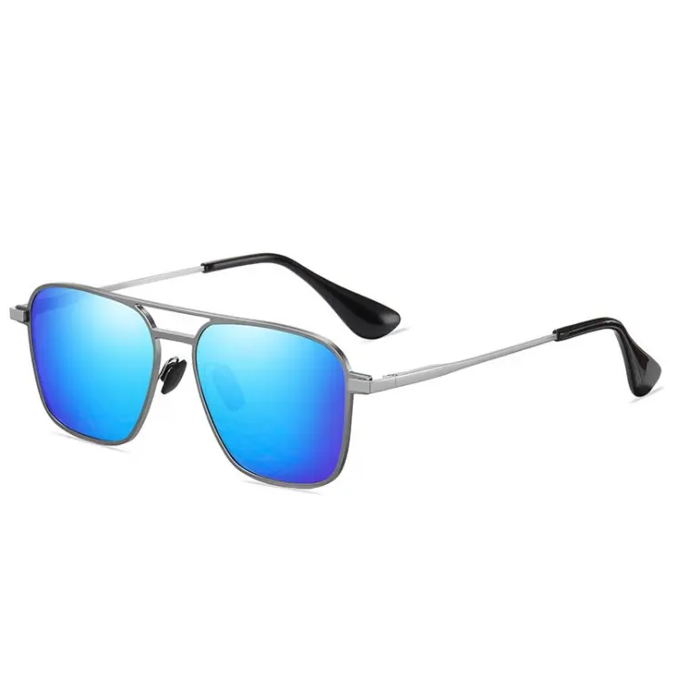 Gunmetal Frame/Blue Mirrored Lens
