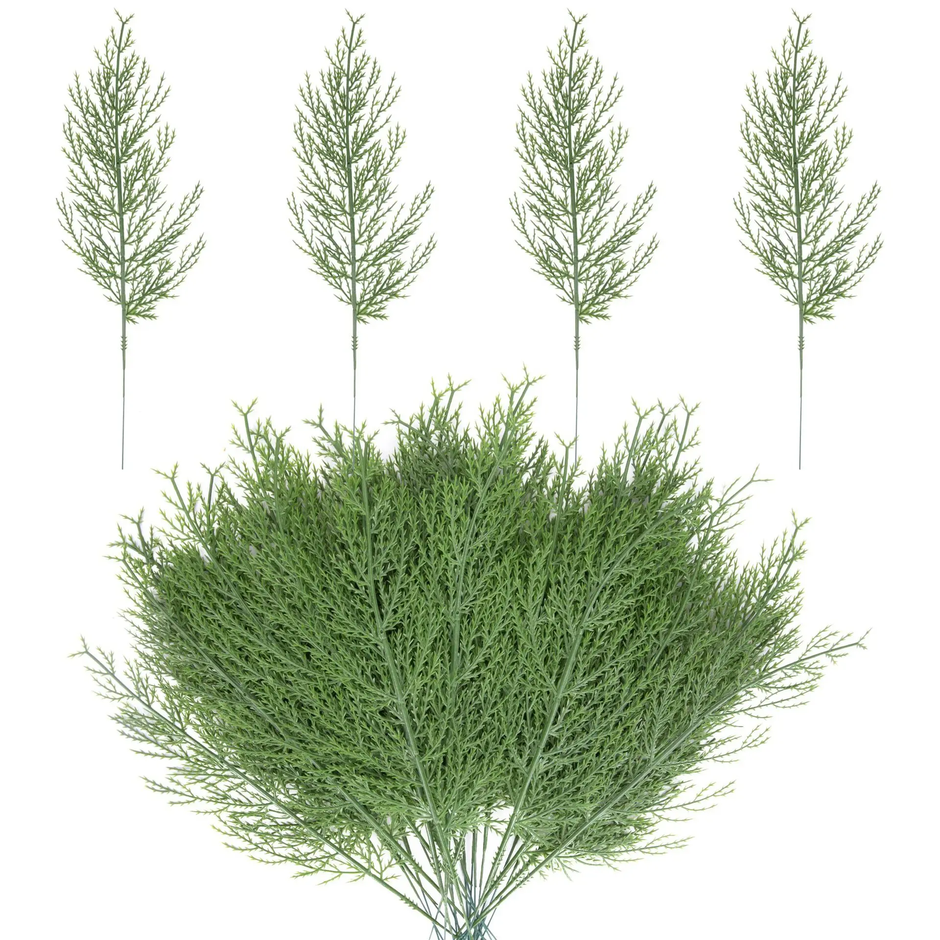 24 Counts Artificial Pine Needles, Fake Christmas Tree Decorations, DIY Crafts, Home Floral Arrangements, Birthday Party Decor