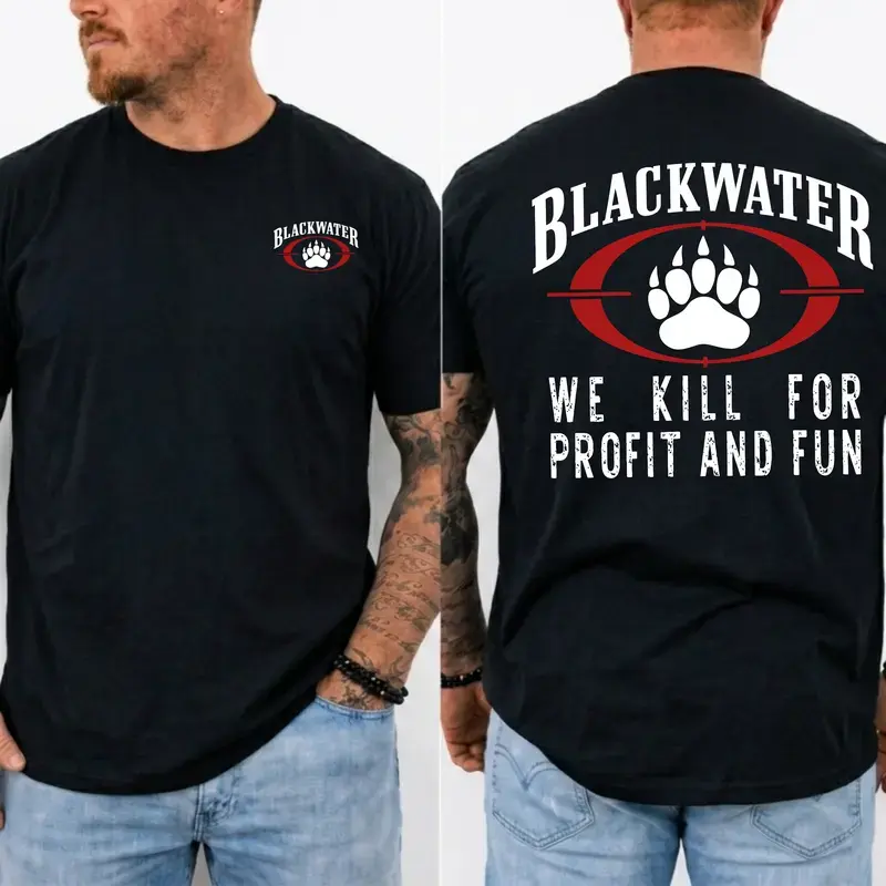 Blackwater Logo Since 1997 T Shirt, Vintage Military Contractor Tee, Tactical PMC Graphic Shirt, Security Operator Veteran Gift for men