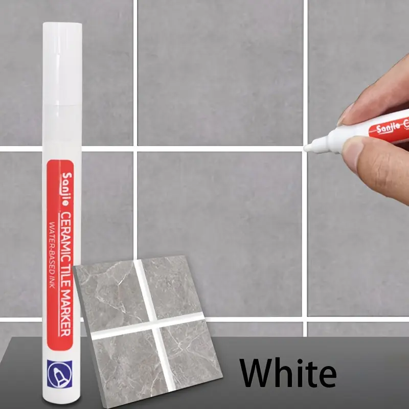 Tile Gap Filler Pen - Waterproof, Ceramic Repair Marker for Kitchen & Bathroom Walls and Floors, Beautiful Seam Renovation, Easy Application, Bathroom Decoration, Tile Gap Treatmen, Tile Caulk, Ceramic Sealant