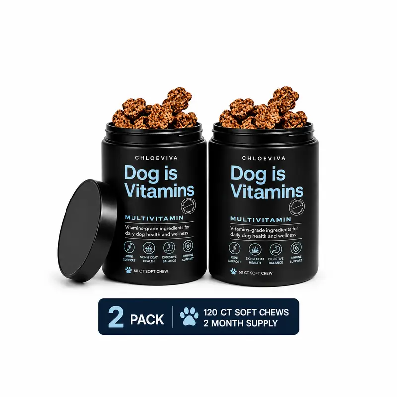 Dog is Multivitamin for Itch Relief, Dog Allergy Support Chews is Human with Folic Acid, Salmon Oil & Chondroitin, Supports Hip & Joint, Skin & Coat, Digestive & Immune Support (Chicken)