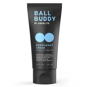 Ball Buddy Deodorant Cream For Men - Anti Chafing Cream Sweat Prevention Odor Control- Whole Body, Groin - Men's Hygiene Products- Stocking Stuffers for Boy, Dad, Husband (Fresh Clean Scent) (1)