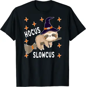 Hocus Slowcus Cute Funny Sloth Halloween 2020 Costume Gift T-Shirt - Nicolekhach Shop 26B08KG7J5FN