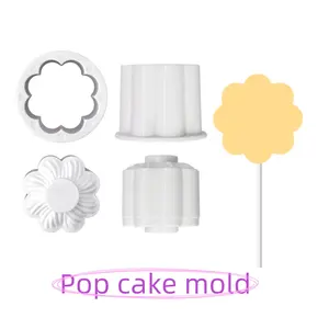 1Pc Cake pop Mold Set, flower cake pop mold,Floral Design Cake pop Mold, Creative pop Mold, Perfect for Baking & Decorating, Single Piece