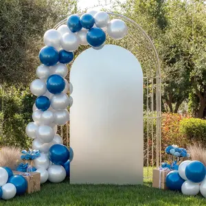 Garvee Wedding Arch Cover Double-Sided Spandex Fitted Arch Stand Covers Stretchy Backdrop Cover for Balloon Arches Birthday Party Bridal Baby Shower Ceremony Banquet Photography Decoration