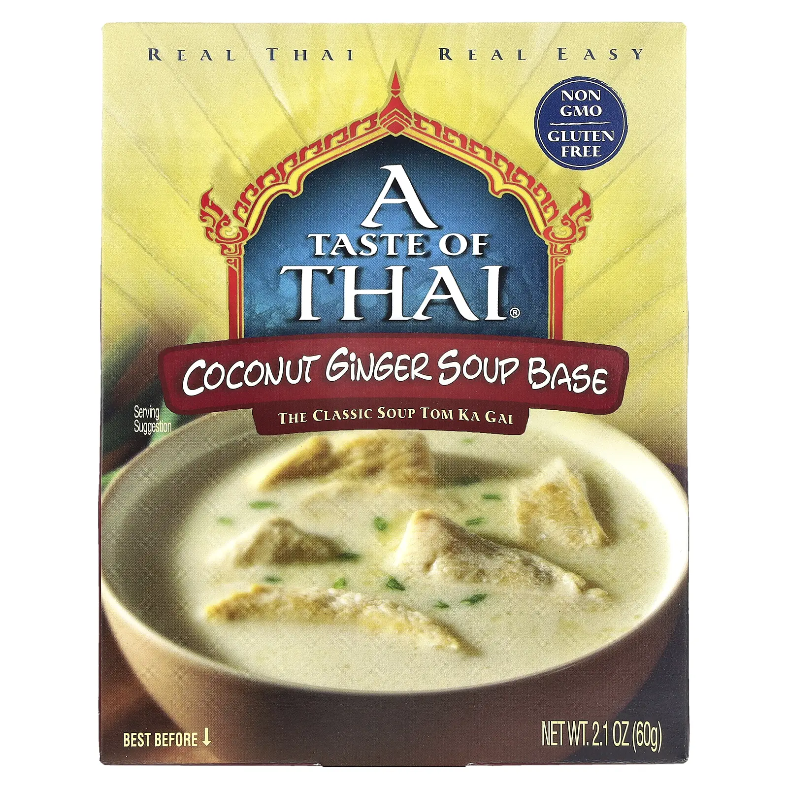 A Taste Of Thai Coconut Ginger Soup Base, 2.1 oz (60 g)