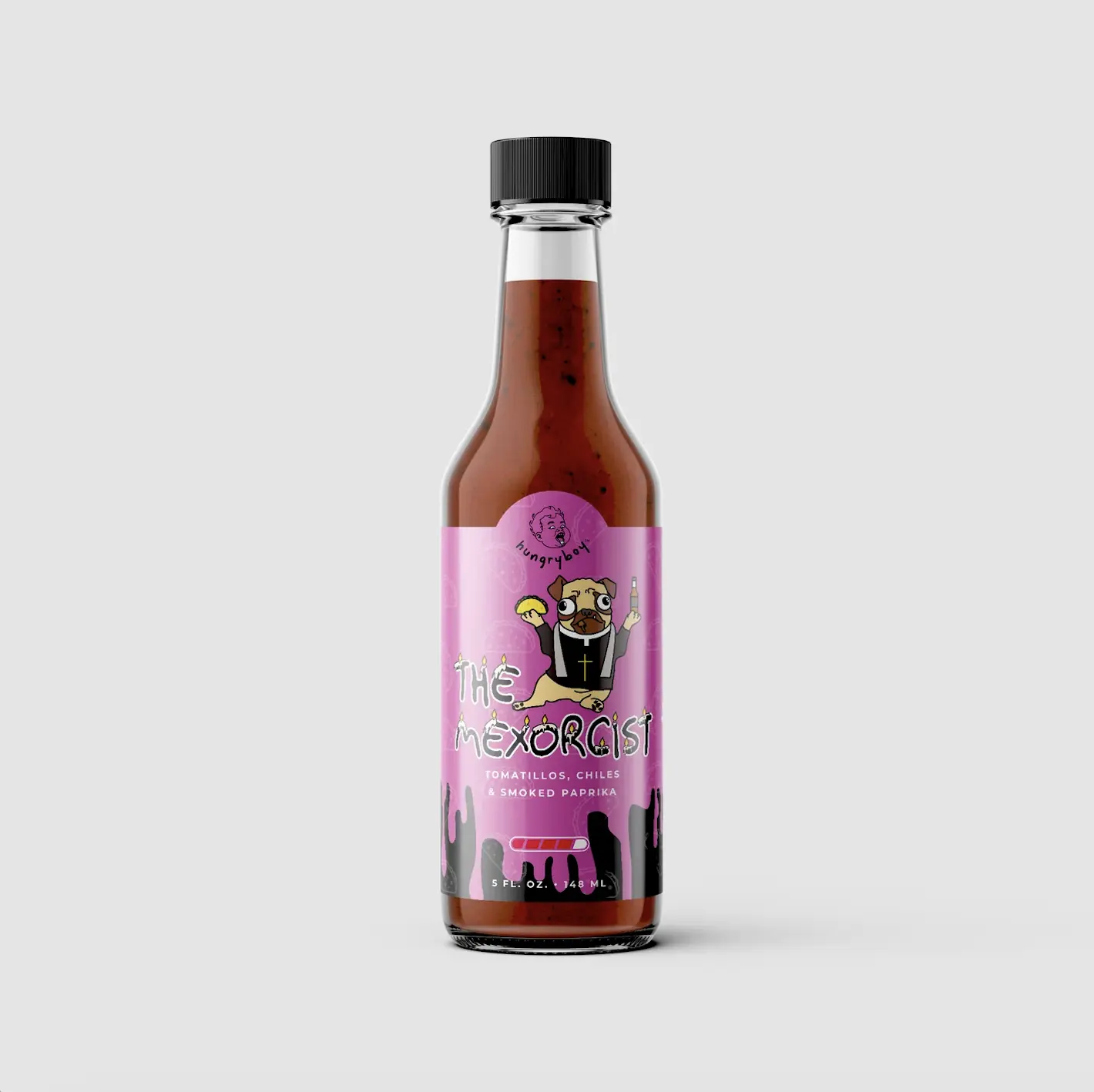 The Mexorcist Hot Sauce - A Special Family Recipe using Chile de árbol & Tomatillos