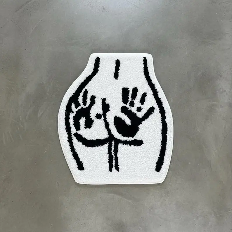 Custom Hand Print Rug - Unique Design for Home Decor