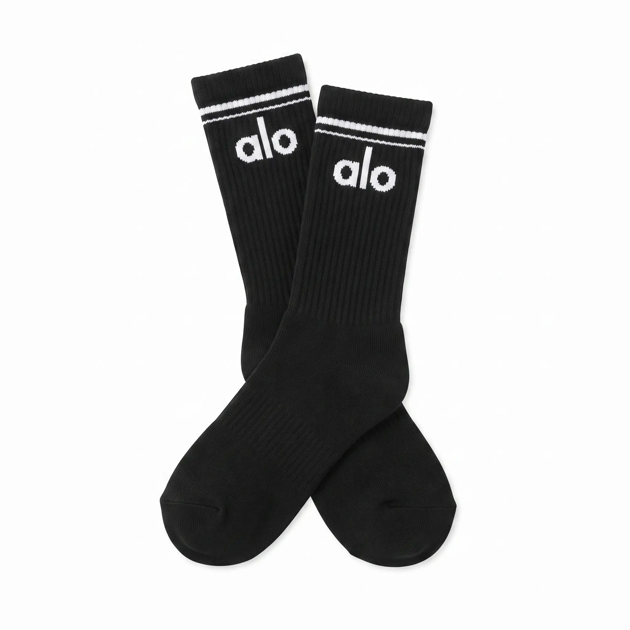 Unisex Half-Crew Throwback Sock - Black/White Unisex Half-Crew Throwback Sock - Black/White