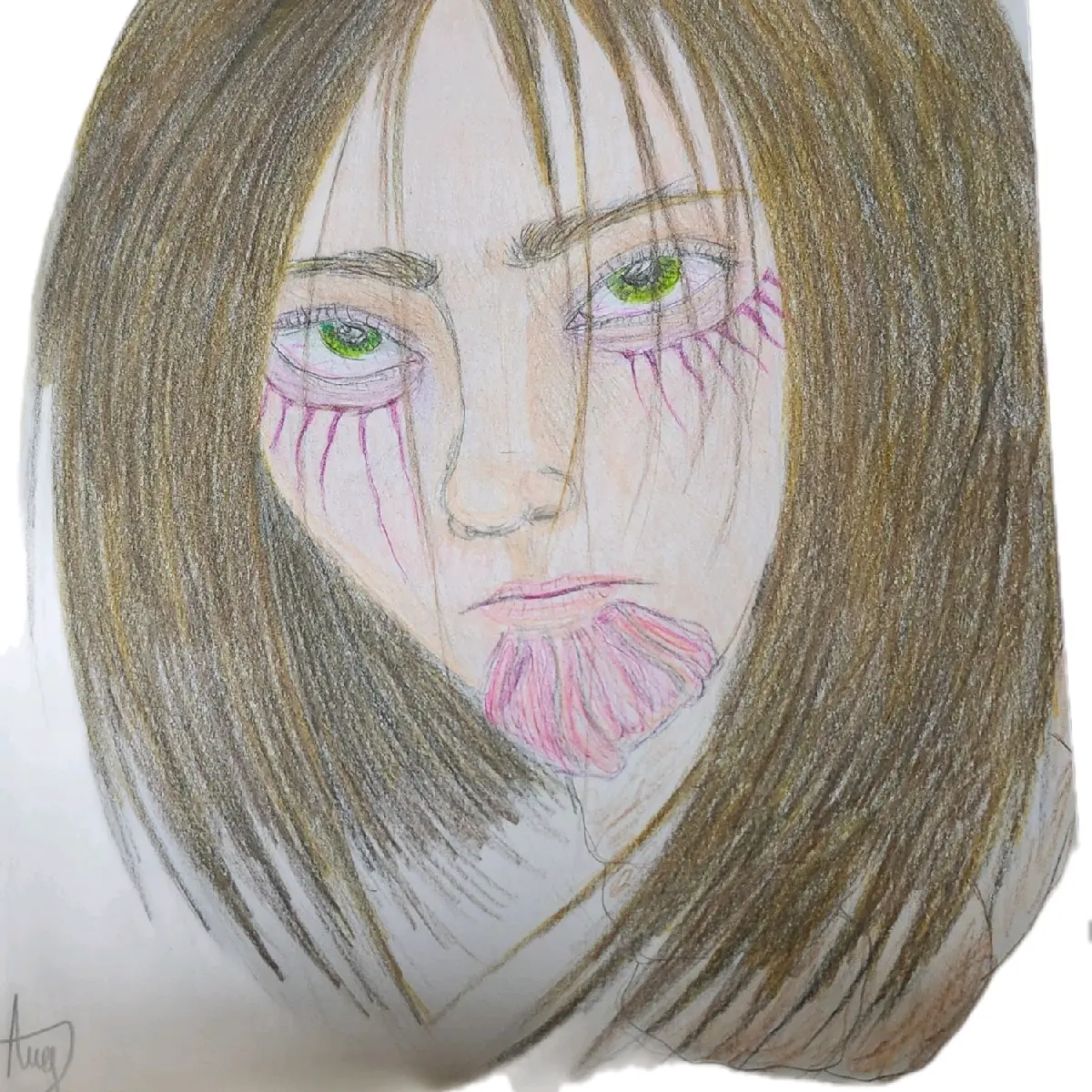 Eren Yeager realism drawing (signed)