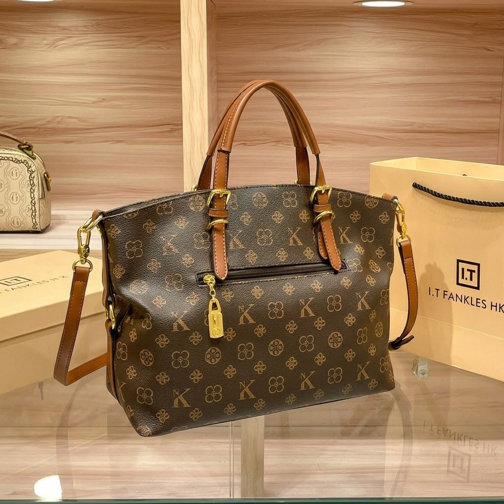 New style genuine leather women's real bag large capacity one-shoulder bag commuting hand-held cross-body tote bag city bag