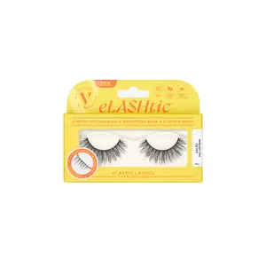 Lucky Elastic False Eyelashes with Stretch-Fit Lash Band