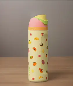 Owala Fruit-Printed Insulated Water Bottle, Leak-proof Stainless Steel Insulated Bottle With Straw Lid, The Latest Summer Water Bottle For 2026