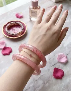 Glass Beaded Bangle Bracelet  Minimal Boho Style for Everyday Wear