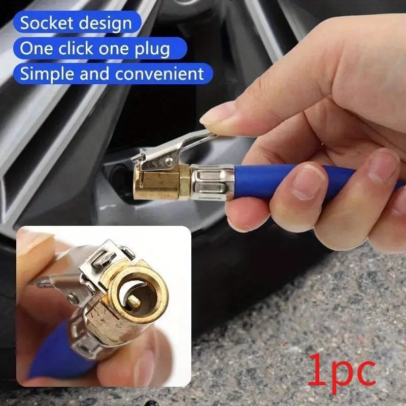 Tire Inflator Hose Inflatable Adapter Twist Tire Air Pump Extension Tube Connection Locking Air Chuck for Bike Moto 9.5/12.5mm Tyre Inflator