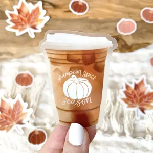 Pumpkin Spice Season PSL Waterproof Vinyl Sticker