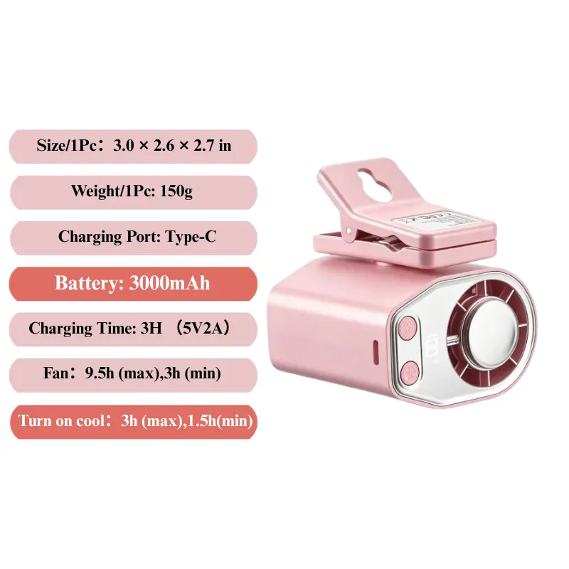 Pink-Semiconductor Cooling Fan