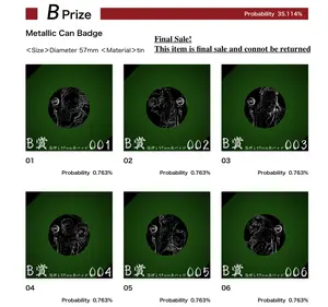 KNY Badge Ichiban Kuji Prize B Badge