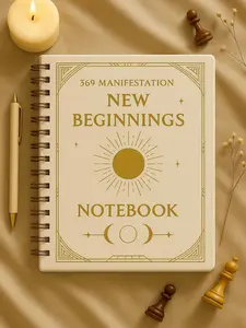 New Beginnings 369 Manifestation Journal – Fresh Start Daily Ritual Notebook