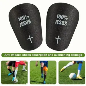 Mini Football Shin Guards, Cross Series, Unisex Thick Sports Protection, Fits Calf, All-Season Use, Soccer Training Equipment, Football Accessories