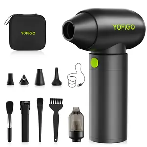 YOFIGO C4Pro Electric Air Duster,150000RPM Brushless Motor, Compressed Air Duster, Mini Blower with One-tap Booster,3-Speed Adjustable PC Cleaner,Alternative to Canned Air forKeyboard, Electronics, Camera