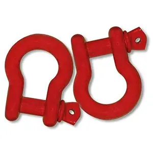 BILLET4X4 12 TON Ultra-MEGA 1-1/4 inch D-Shackles – Patriot RED Powdercoated (Pair) (4X4 Recovery)