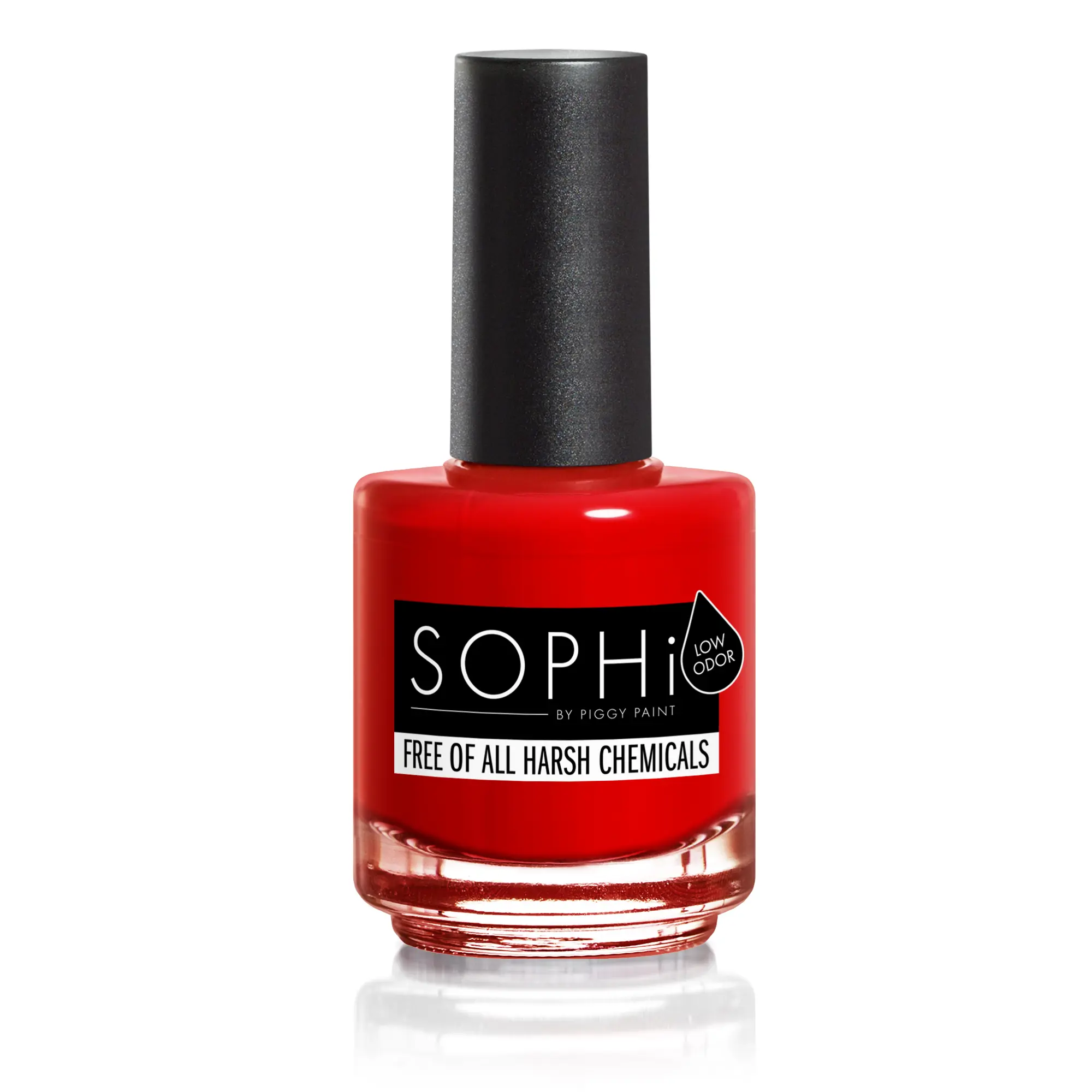 SOPHi Red Bottom Stilettos - Matte Red Nail Polish, Non-Toxic, Vegan, Cruelty-Free, 0.5 fl. oz. (15 ml), Durable Water-Based Formula