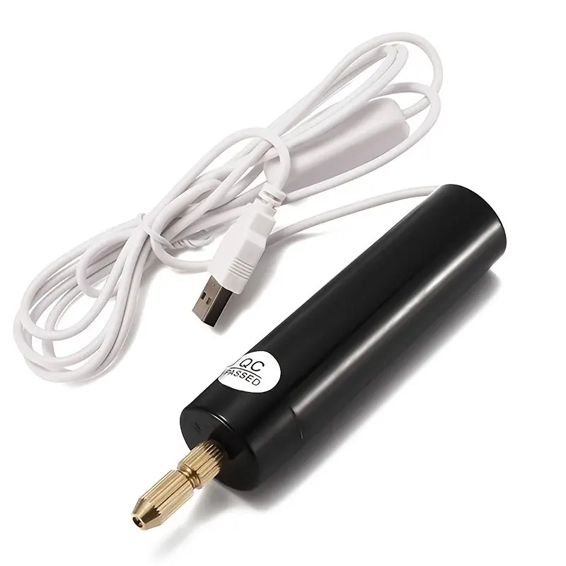 Handheld Mini Electric Drill, 5v USB Rechargeable, Portable Drill for DIY, Jewelry Crafting, Wood Carving, Metal Working, Home Repair, High Precision Tool