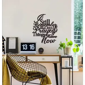 Metal Wall Decor, Inspirational Sign, Modern Hanging Wall Art, Wall Decor for Home Living Room Bedroom Office, Artistic