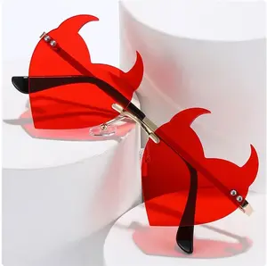 Devil Heart Shaped Glasses