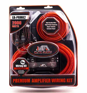 Elite Audio EA-PRMK2 Premium 4 Gauge CCA Amp Wiring Kit – Complete Car Amplifier Installation Kit