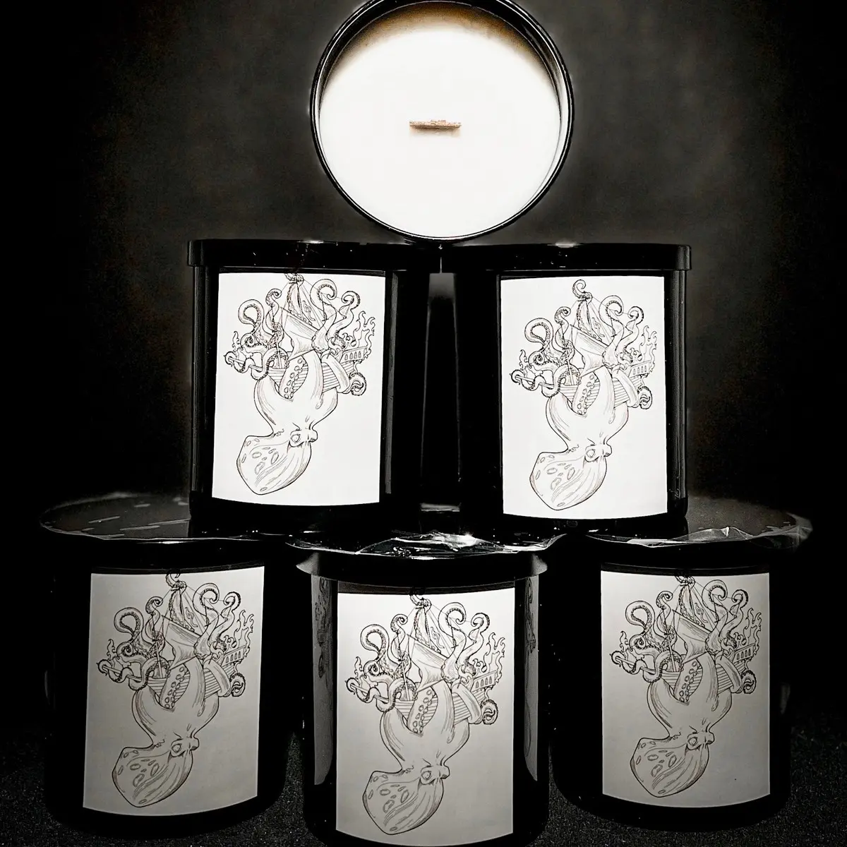 100% Soy Wax, Eco-Friendly Wooden Wick Candle