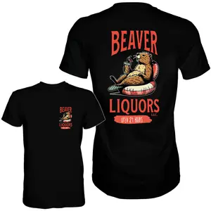 Beaver Liquors Men's Cotton T-Shirt, Crewneck Style