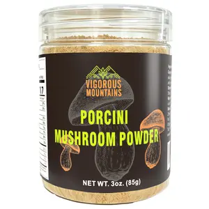 Dried Porcini Mushroom Seasoning Powder for Cooking, Salt Free Beef Broth Powdered Sauce Add Instant Flavor and Depth to All Your Favorite Dishes 3 OZ