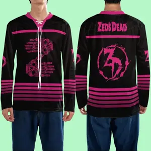 Zeds Dead Inspired Rave Jersey, Psychedelic Bass Music Outfit, Trippy Festival Fashion, Oversized Hockey Jersey for Ravers