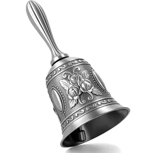 Metal Dinner Bell, 1 Box Durable & High Quality Material Bell, Classic Design Bell for Restaurant & Home, Percussion Instrument, Musical Instrument & Accessories