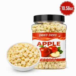 300g Pure Freeze-Dried Apple Chunks, 100% Single Ingredient Fruit Snack, Ideal for Kids, Parties & Baking Fillings