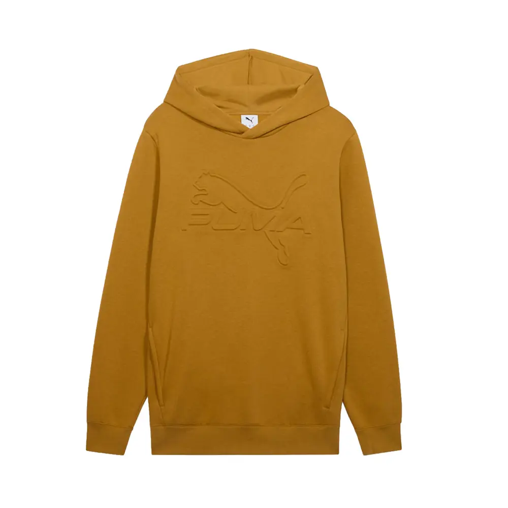 PUMA Mens Essentials Embossed Hoodie Casual Outerwear Casual - Brown