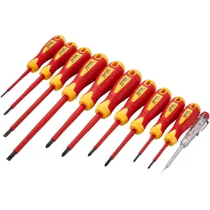 VEVOR Insulated Screwdriver Set, 50 - Piece Professional Electrical Screwdriver Set, 1000V Insulated Electrician Tool, with Magnetic Tips, T - Handle Hex Wrench, Screwdriver, Single - Pole Voltage TesterVEVOR Super Brand Day