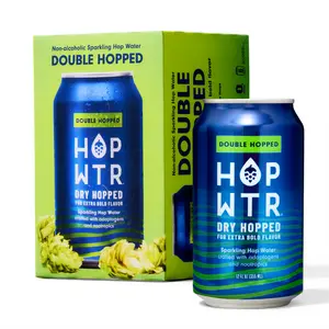 HOPWTR Double Hopped | | Infused with Ashwagandha and L-theanine | Sparkling Water, Beverage | 12oz