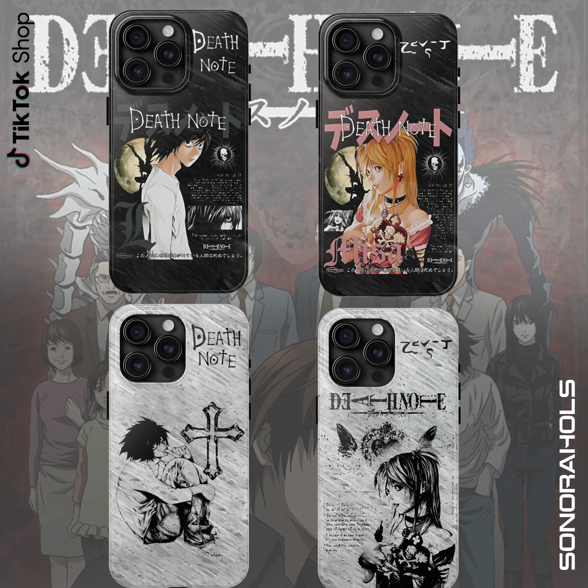 Japanese Anime Death Note Phonecase, Anime Phonecase For fans, Gift For ...