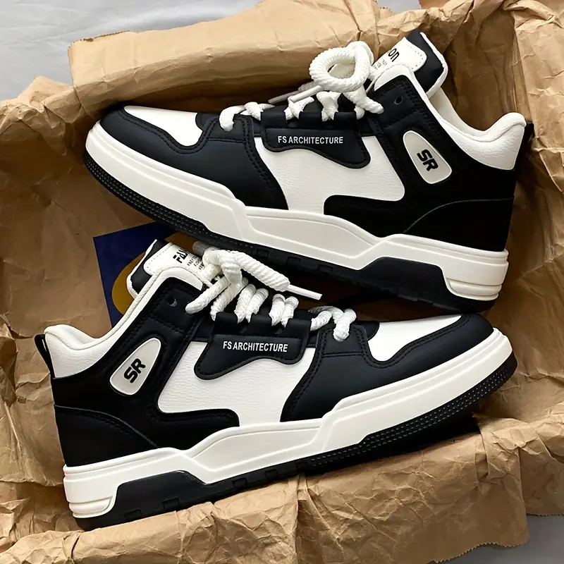 Men’s Preppy Cloth Sneakers with Laces - 2025 Autumn-Winter New Trend Trainers, Breathable All-Seasons Men’s Shoes for Gentlemen, Walking Shoes, Sports Shoes