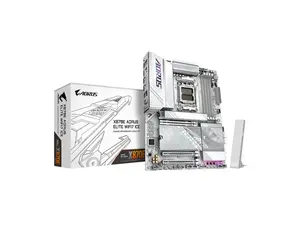 GIGABYTE X870E AORUS ELITE WIFI7 ICE AMD AM5 LGA 1718 Motherboard, ATX, DDR5, 4x M.2, PCIe 5.0, USB4, WIFI7, 2.5GbE LAN, EZ-Latch, 5-Year Warranty